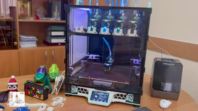 Подольский школьник меньше чем за год собрал уникальный пятиголовый 3D-принтер 